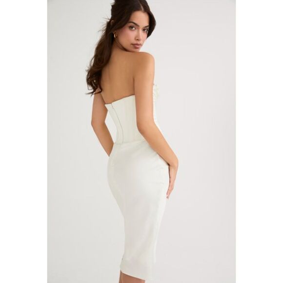 House of CB White Strapless Dress - Picture 4 of 15